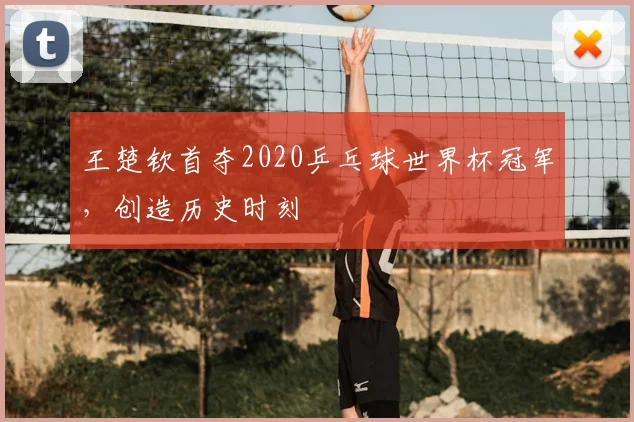 王楚钦首夺2020乒乓球世界杯冠军,创造历史时刻